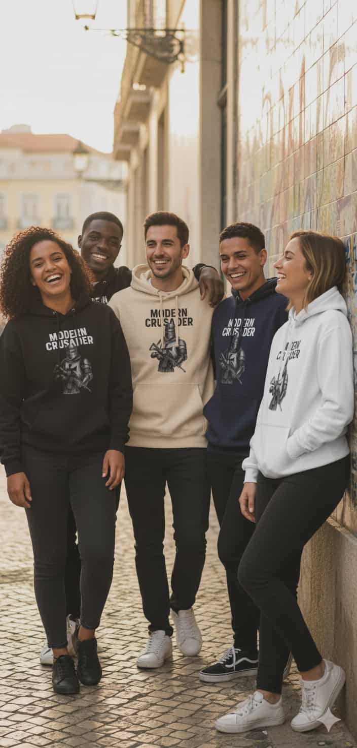 Hoodie unisex "Modern Crusader"